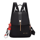 Waterproof Oxford cloth women backpack Fashion tassel backpack for girls school bags Travel bags Daypack Stitching shoulder bag