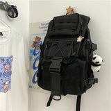 Christmas Gift Schoolbag Gothic Mochila Feminina Canvas Travel Backpack Bags For Teenagers Boys Anime Women Bagpack Techwear Sac A Dos Rugzak