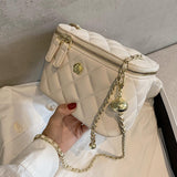 Christmas Gift Lattice Square Mini Box bag 2021 Fashion New High quality PU Leather Women's Designer Handbag Chain Shoulder Messenger Bag