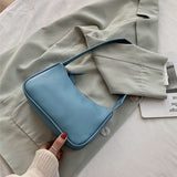 Spring Summer Woman Trendy Retro Handbags PU Leather Zipper Shoulder Bag Female Bolsa Vintage Hobo Women Small Hand Bag