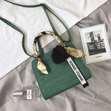 Luxury Handbags New Designer Brand Shoulder Bags Fur Ball Ladies SAC A Main Lady Candy Bow Scarf Women Bags Trend Handbag