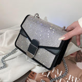 Christmas Gift Diamond Square Crossbody bag 2021 Fashion New High-quality PU Leather Women's Designer Handbag Chain Shoulder Messenger Bag