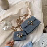 Stone pattern Square Crossbody bag 2020 Fashion New High-quality Leather Women's Designer Handbag Chain Shoulder Messenger Bag