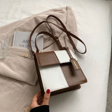 Back to College 2021 Fashion Mixed Color Small Square Bags For Women Simple Style Female Shoulder Bag Designer Trend Crossbody Bag Lady Purse