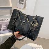 Lattice Large Armpit bag 2021 Fashion New High quality PU Leather Women's Designer Handbag High capacity Shoulder Messenger Bag