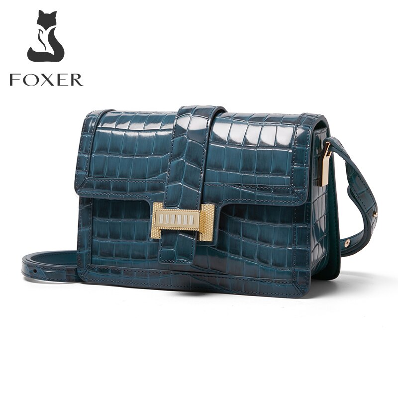 FOXER Designer Brand Shoulder Bag for Street Fashion Girl Cow Leather Women Crossbody Bag Vintage Lady Handle Purse Bag 2021 New