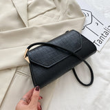 Retro Alligator Pattern Women Baguette Handbag PU Leather Shoulder Totes Bag Female Portable Classic Clutch Underarm Purse Bag