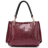 New Crocodile PU Leather Luxury Handbags Women Bags Designer Bags Famous Brand women bags Large Capacity Tote Bags for Women Sac