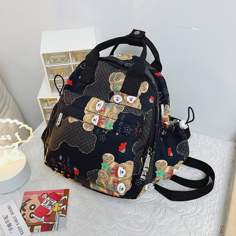 Christmas Gift High quality cute printed backpack women's Kawaii multifunctional portable shoulder bag Fashion young female student school bag