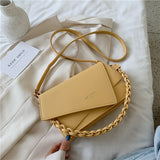 Solid color Square Crossbody bag 2022 Fashion New High quality PU Leather Women's Designer Handbag Travel Shoulder Messenger Bag