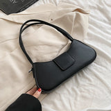 2022 Summer Brand PU Leather Women's Designer Underarm Handbag with Short Handle Luxury Brand One Shoulder Crossbody Bags