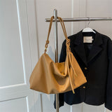 Vvsha Vintage Fashion Tote Bags For Women 2023  Autumn New Luxury Designer Handbag Big Capacity Soft Leather Shoulder Crossbody Shopper