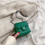 Stone Pattern Mini Box PU Leather Cell Phone Sling Crossbody Sling Bag for Women 2022 Cute Kawaii Shoulder Handbags and Purses