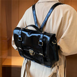 Vvsha Vintage Satchel Shoulder Bags For Women 2023 Luxury Designer Work Female Briefcase Student School Backpack Messenger Ladies Tote