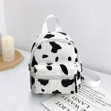 Women Vintage PU Leather Small Backpack New Fashion Lychee Pattern Mini School Bags Female Solid Color Shoulder Bags Rucksack