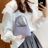 Small PU Leather Crossbody Sling Bag 2022 Summer Trendy Cute Totes Women's Designer Handbag Luxury Shoulder Bags Short Handle