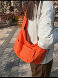Vvsha Shopper Bags For Women Large Capacity Canvas Ladies Tote Crossbody Casual Solid Travel Versatile Messenger Female Shoulder Bag