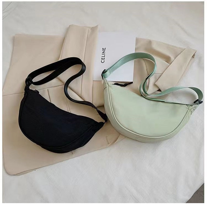 B# Women Dumpling Bag Small Crossbody Bag Adjustable Strap Shoulder Bag