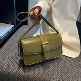Vvsha Vintage Fashion Crossbody Bags For Women Triple Compartment Changeable Dual Straps Pure Color Square Shoulder Messenger Bag 2023