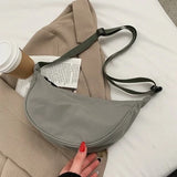 Vvsha Solid Color Chest Bag For Women Large Capacity Travel Crossbody Female Half Moon Belt Bag Ladies Daily Street Fanny Packs