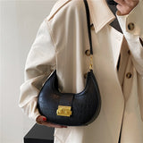 Vvsha Vintage Half Moon Small Shoulder Bags For Women 2023 New Trend Luxury Designer Saddle Crossbody Purse Ladies Handbags