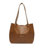 Vvsha Quality Women Tote Bag Set 2023 Luxury Designer Handbag Solid Color Large Capacity Shopper Leather Totes Big Single Shoulder Bag