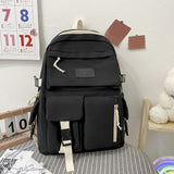 Vvsha Preppy Style Students Schoolbags Casual Nylon Large Capacity Women Backpack College Laptop Bookbags Female Daily Travel Rucksack