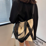 Vvsha Fashion Women's Tote Shoulder Bag Casual Designer Large Capacity Handbag For Women 2022 New Simple Solid Female Shopper Bags