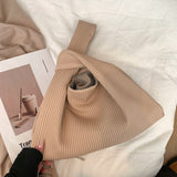 Pleated Korea Style Kawaii Tote Large capacity Handbag 2022 PU Leather Women's Designer Luxury brand Big Bucket Shoulder Bags