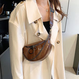 Vintage Oil Leather Waist Bags Designer Zipper Women Crossbody Chest Bags Sport Travel Girl Waist Belt Bags Fashion Phone Pack