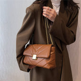 Vvsha Thread Chain Shoulder Crossbody Bags For Women 2023 New Fashion Luxury Designer Large Capacity Flap Ladies Handbags