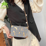 luxury Metal Badge Box Shape Handbag Purse Chain Party Clutch Bag new Kawaii Shoulder Crossbody Messenger Bags for women